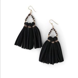 NWT Raven & Riley Leather Earrings